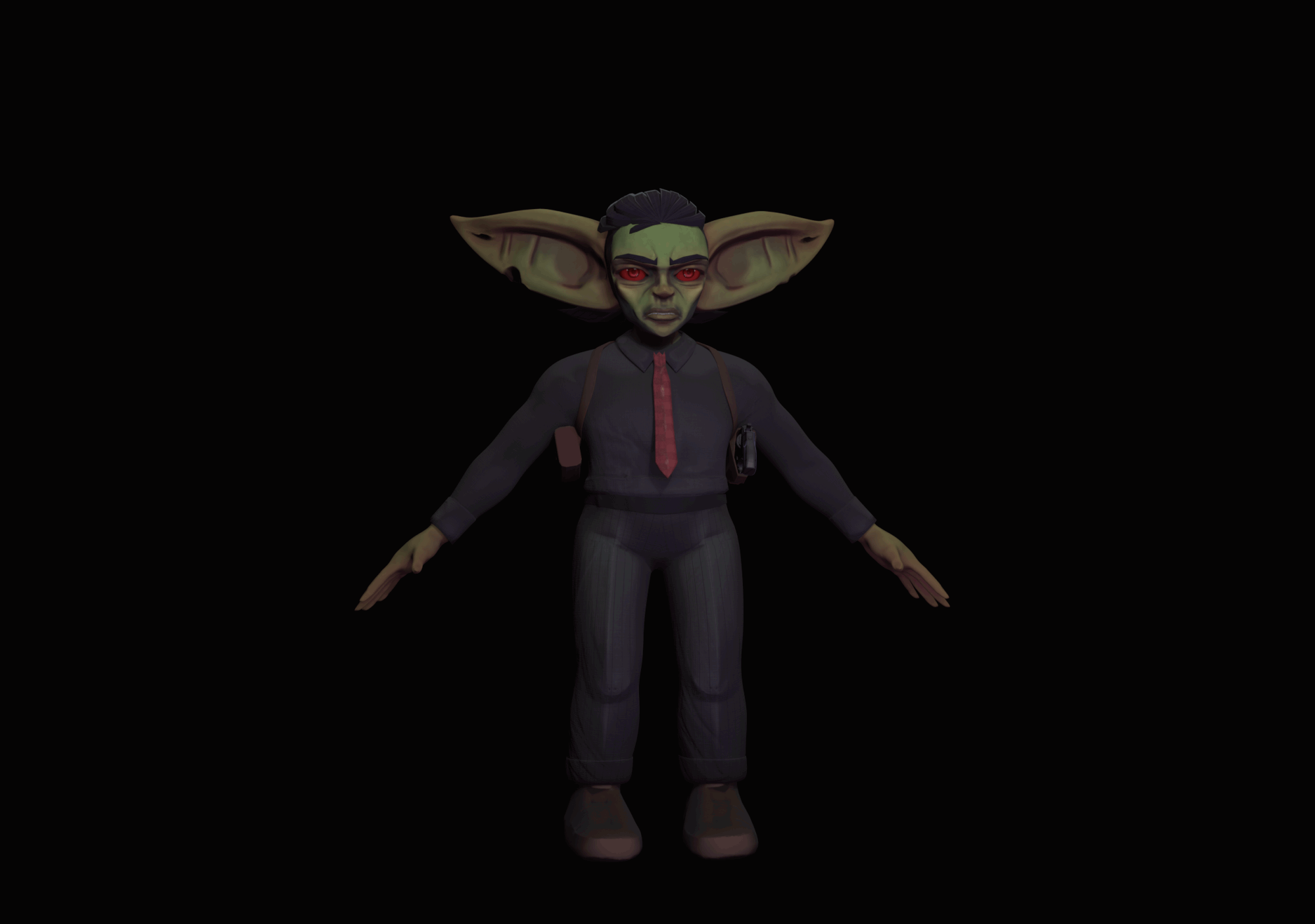 Turnaround of the rendered model.